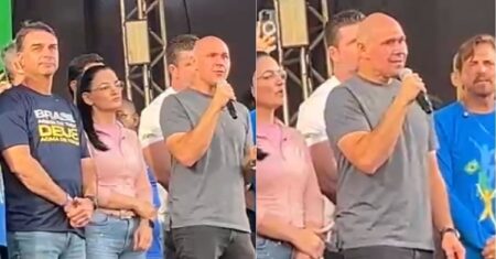Com Flávio Bolsonaro na Marcha Para Jesus, Abilio pede que entreguem a chave do Brasil a Cristo; vídeo | RepórterMT