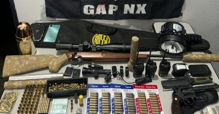 Operação Tolerância Zero termina com arsenal apreendido e suspeito preso em Nova Xavantina