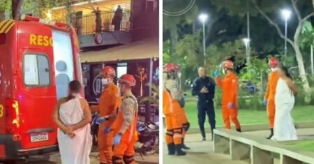 Mulher fica pelada para tomar banho em chafariz de praça em Cáceres | RepórterMT