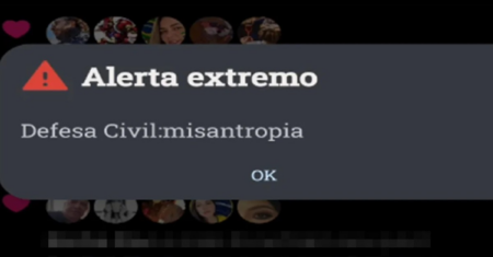 Entenda o que significa misantropia na mensagem que assustou milhões em alerta da Defesa Civil | RepórterMT