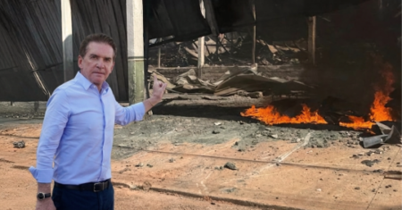 Sérgio Ricardo acompanha situação de depósito atingido por incêndio em VG e coloca TCE-MT à disposição da prefeitura