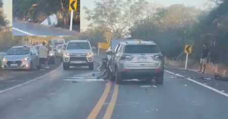 Colisão frontal deixa três mortos e dois feridos em rodovia de Rosário Oeste