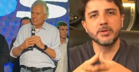 Caiado elogia Renan Santos e diz estar aberto para conversar