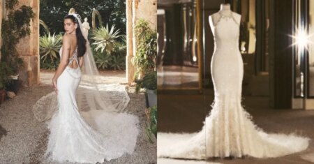 Chanel revela detalhes de vestido de casamento de Dua Lipa: 480.000 pérolas