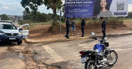 Fuga alucinada na contramão termina com menor ‘espatifado’ no chão e apreensão em Rondonópolis