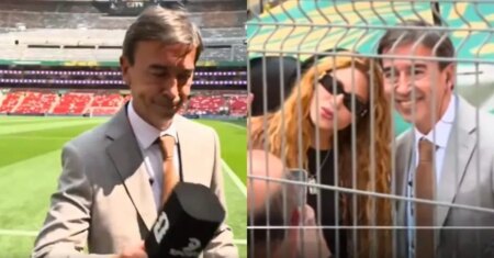 Repórter deixa ao vivo para tirar foto com Shakira na abertura da Copa