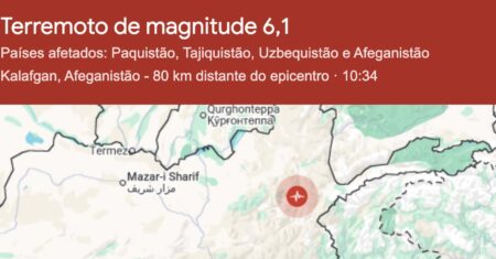 Forte terremoto atinge Afeganistão | Radioagência Nacional