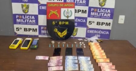 ‘Boca de fumo’ disfarçada de tabacaria é descoberta e casa cai para traficante em Rondonópolis