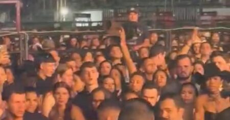 Briga no meio do público faz Natanzinho Lima parar show e acionar seguranças em Sorriso