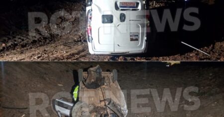 Carreta atinge utilitário e motorista despenca em ribanceira no Anel Viário de Rondonópolis; imagens