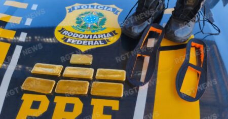 Homem é flagrado com aproximadamente R$ 2,3milhões em ouro dentro de ônibus em Rondonópolis; vídeo