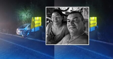 Pai e filha morrem em colisão frontal de motocicleta na BR-070