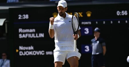 Djokovic derrota algoz de João Fonseca e avança para quartas em Wimbledon