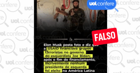 É falso que foto mostre financiamento da USAID a terroristas