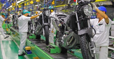 Produção de motos cresce 6,3% no 1º semestre, afirma Abraciclo