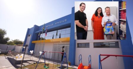 Prefeito Cláudio Ferreira inaugura nova EMEI Mateus Vinícius Braz com elevador e mais de 280 vagas