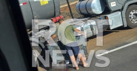 Após grave acidente, motorista tem a perna amputada e segue na UTI em Rondonópolis; vídeo