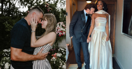 Bailarina de Taylor Swift é criticada por usar vestido claro em casamento