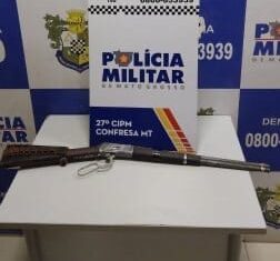 Homem é preso após ameaçar dar tiro no rosto da companheira em Confresa