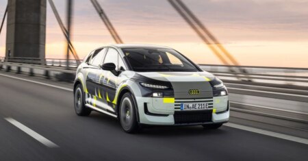 Audi A2 e-tron aparece camuflado em primeiras imagens oficiais; veja