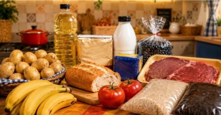 Cesta básica cai pela quarta semana seguida em Cuiabá, mas ainda custa 4,29% mais que em 2025