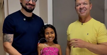 Menina passa por cirurgia de escoliose inédita em Rondonópolis e realiza sonho de conhecer o prefeito; assista