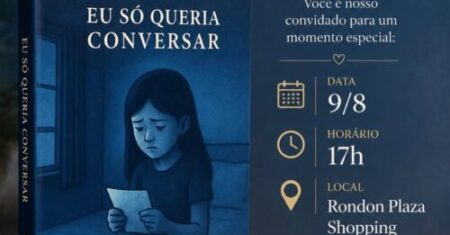 Livro “Eu Só Queria Conversar” será lançado em Rondonópolis e propõe reflexão sobre escuta, sentimentos e saúde emocional