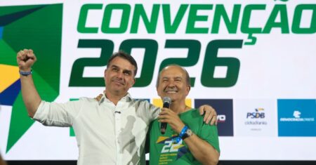 Convenção do PL em SC tem pedido de voto de Flávio Bolsonaro