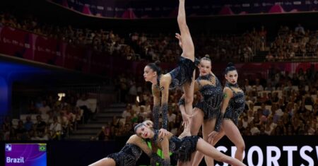 Brasil conquista dois títulos inéditos em ginástica rítmica