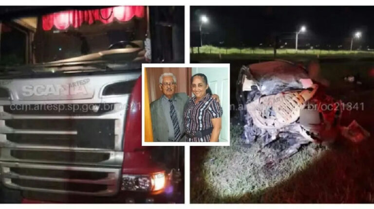 Acidente entre carro e carreta em Araraquara deixa dois mortos da mesma família