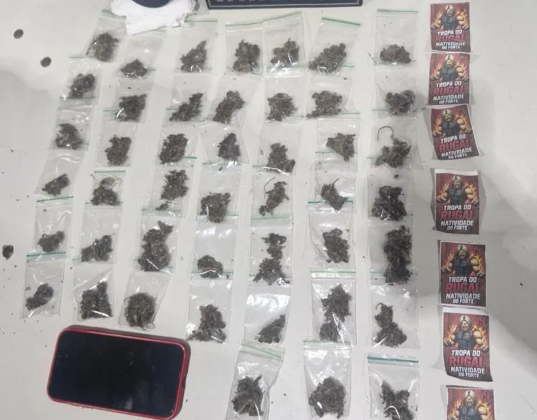 Adolescente com histórico de latrocínio é apreendido com drogas pela Cavalaria em Várzea Grande