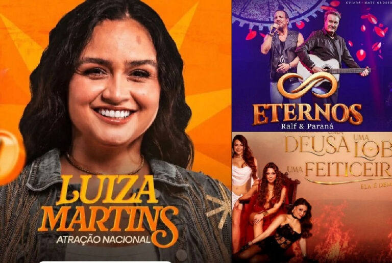 Cuiabá recebe Luiza Martins, Ralf & Paraná e programação cultural diversificada