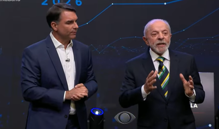 Debate presidencial esquenta com desafio de lula sobre sigilos e resposta de flávio bolsonaro