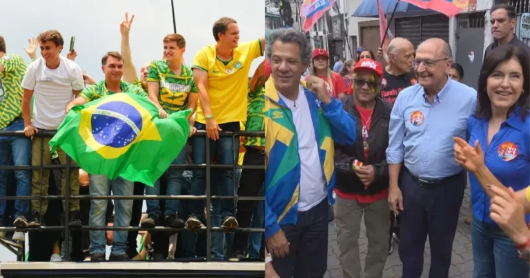 Flávio faz ato no Espírito Santo enquanto aliados de Lula caminham em São Paulo