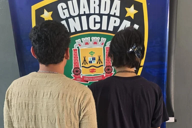Guarda Municipal detém dupla suspeita de furtos em comércios de Várzea Grande