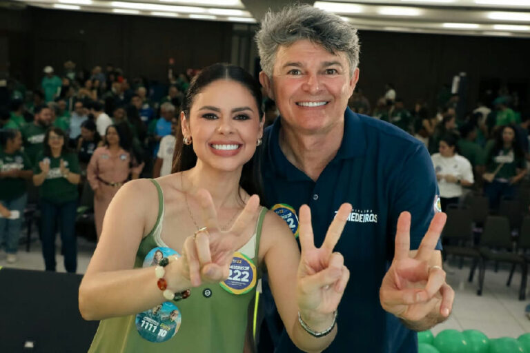 Michelly Alencar recebe apoio de José Medeiros e Nilson Leitão em Cuiabá