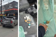 Motorista atropela motociclista e joga picape contra viatura em cuiabá