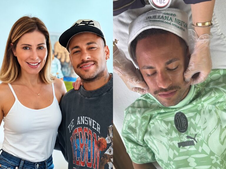 Neymar realiza procedimento estético para estimular colágeno na pele