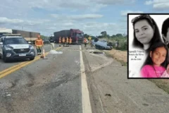 Quatro mulheres de mesma família morrem em batida na Br-364 em MT