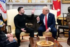 Relação entre trump e zelensky chega a ponto crítico com risco de ruptura