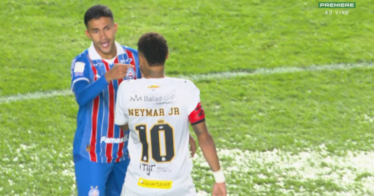Santos e Bahia empatam na Vila Belmiro em jogo marcado por chuva e expulsão